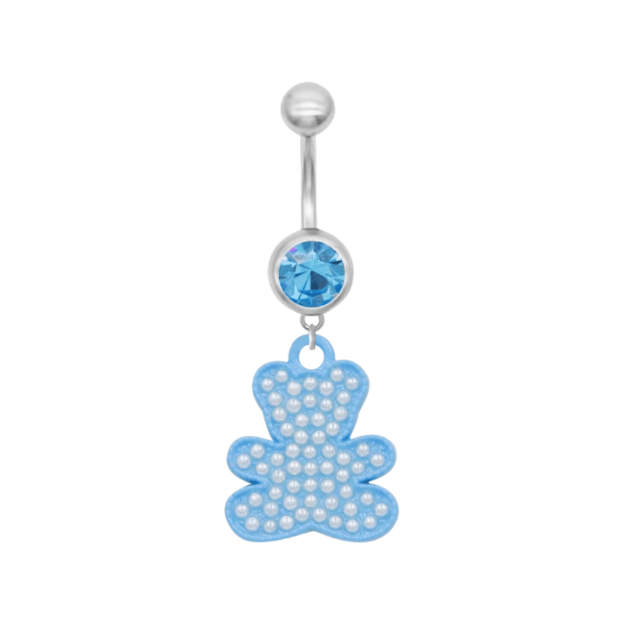 Blue Bear Belly Bar - ILLUSIVE JEWELS