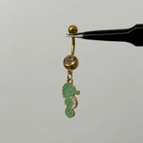 Blue Sea Horse Belly Bar - ILLUSIVE JEWELS