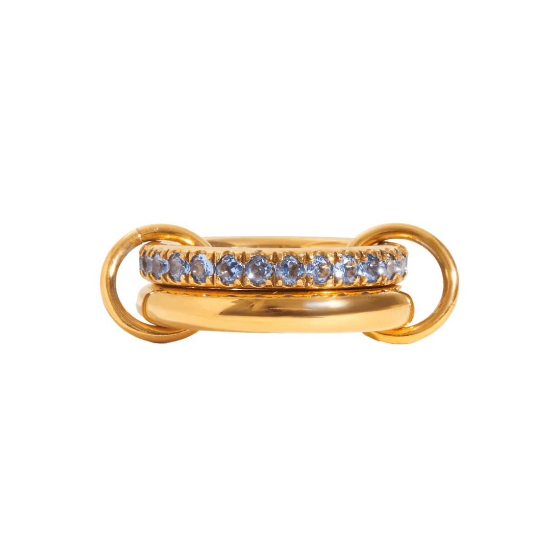 Blue Stack It Ring - ILLUSIVE JEWELS
