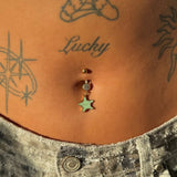 Blue Starfish Belly Bar - ILLUSIVE JEWELS