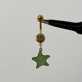 Blue Starfish Belly Bar - ILLUSIVE JEWELS