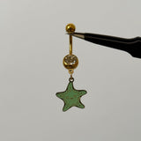 Blue Starfish Belly Bar - ILLUSIVE JEWELS