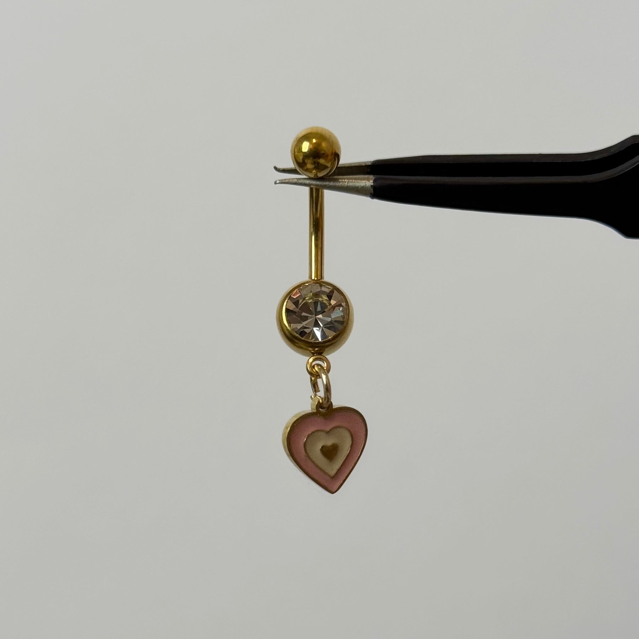 Bubblegum Heart Belly Bar - ILLUSIVE JEWELS
