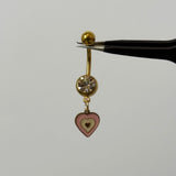Bubblegum Heart Belly Bar - ILLUSIVE JEWELS