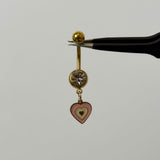 Bubblegum Heart Belly Bar - ILLUSIVE JEWELS