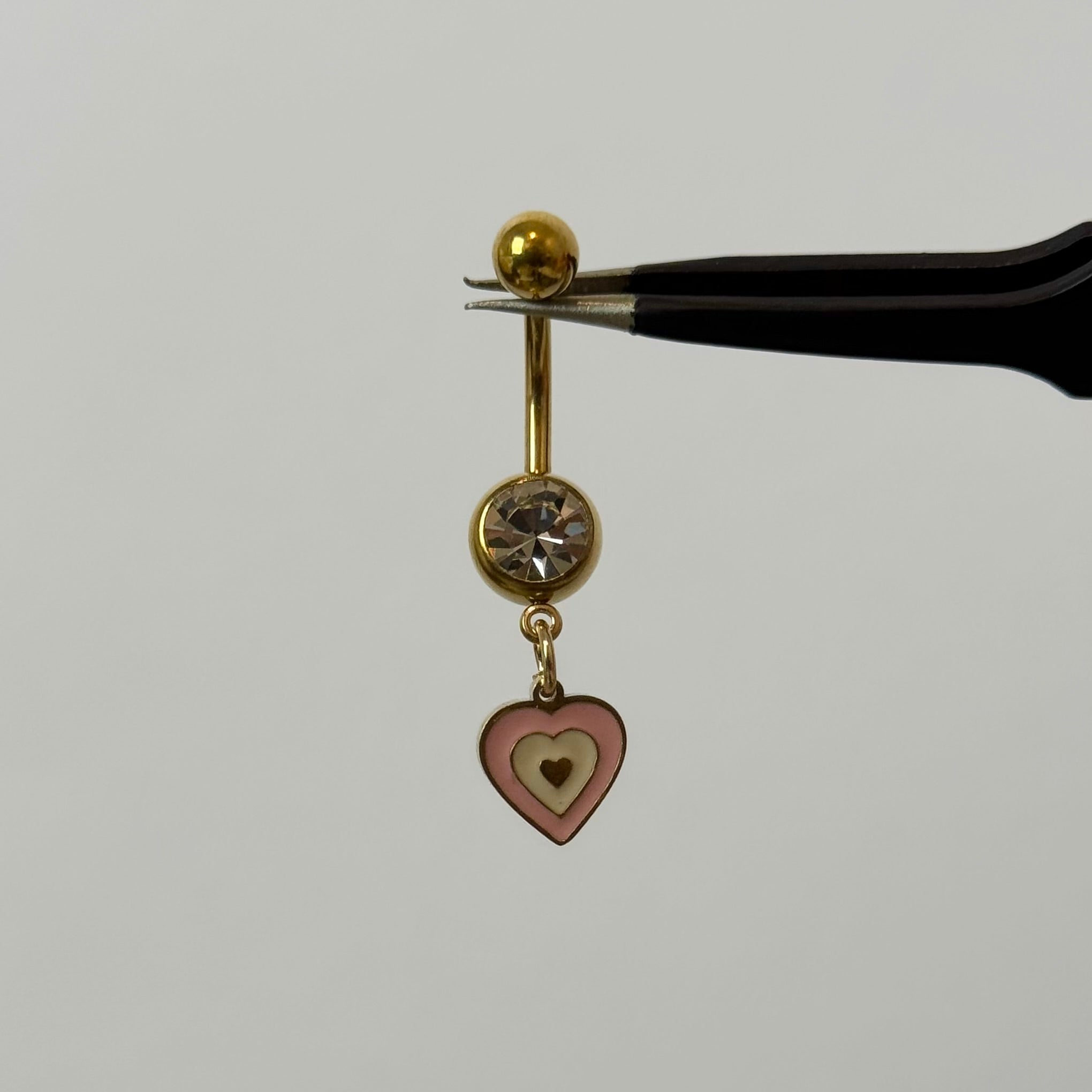 Bubblegum Heart Belly Bar - ILLUSIVE JEWELS