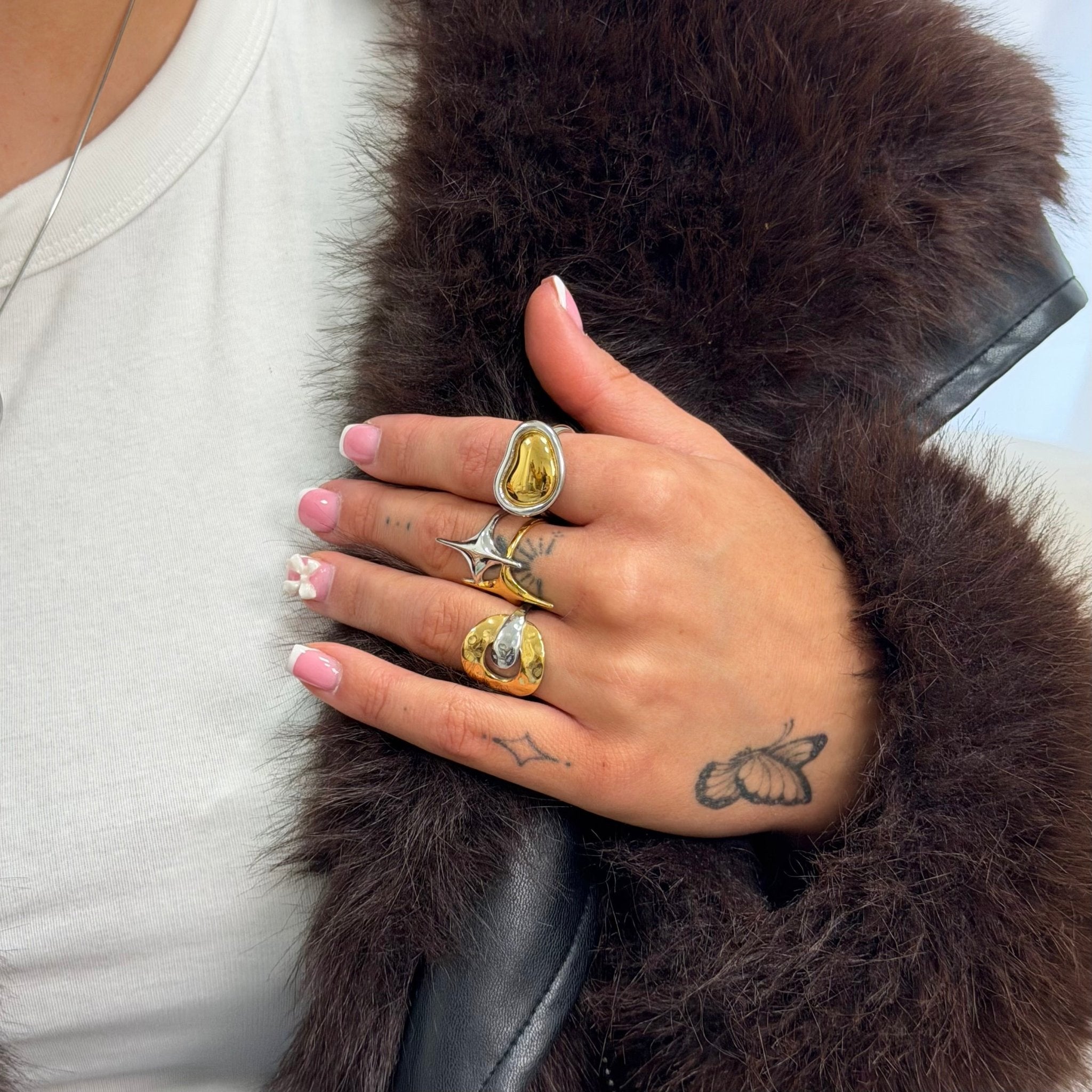 Carmen Mixed Metal Ring - ILLUSIVE JEWELS