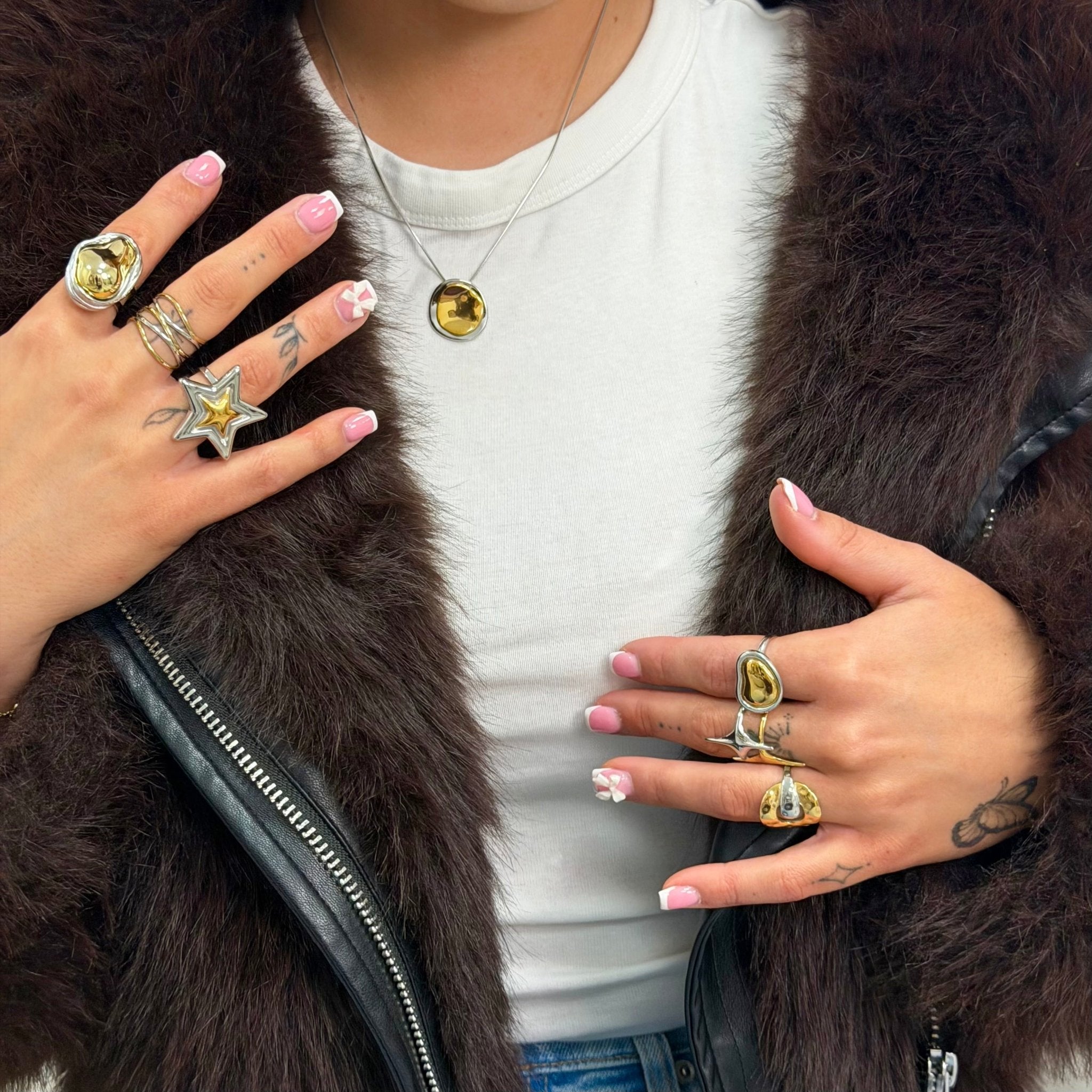 Clara Mixed Metal Ring - ILLUSIVE JEWELS