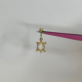 Clear Turtle Belly Bar - ILLUSIVE JEWELS