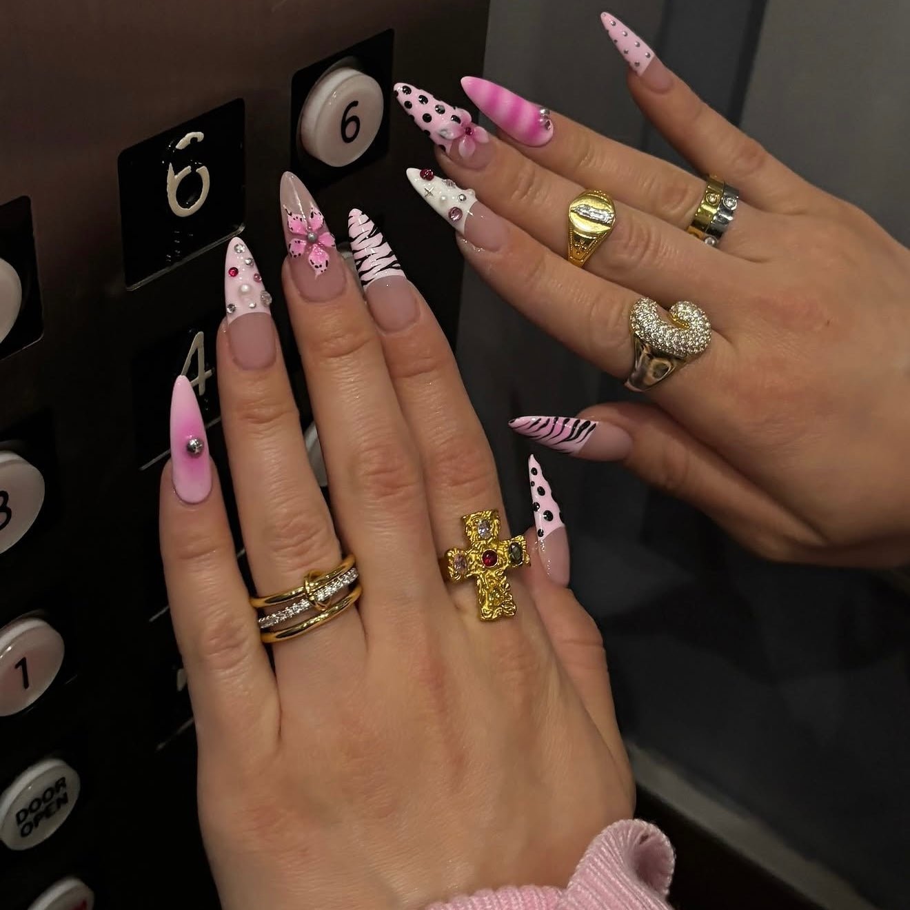 Colourful Cross Ring - ILLUSIVE JEWELS