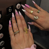 Colourful Cross Ring - ILLUSIVE JEWELS