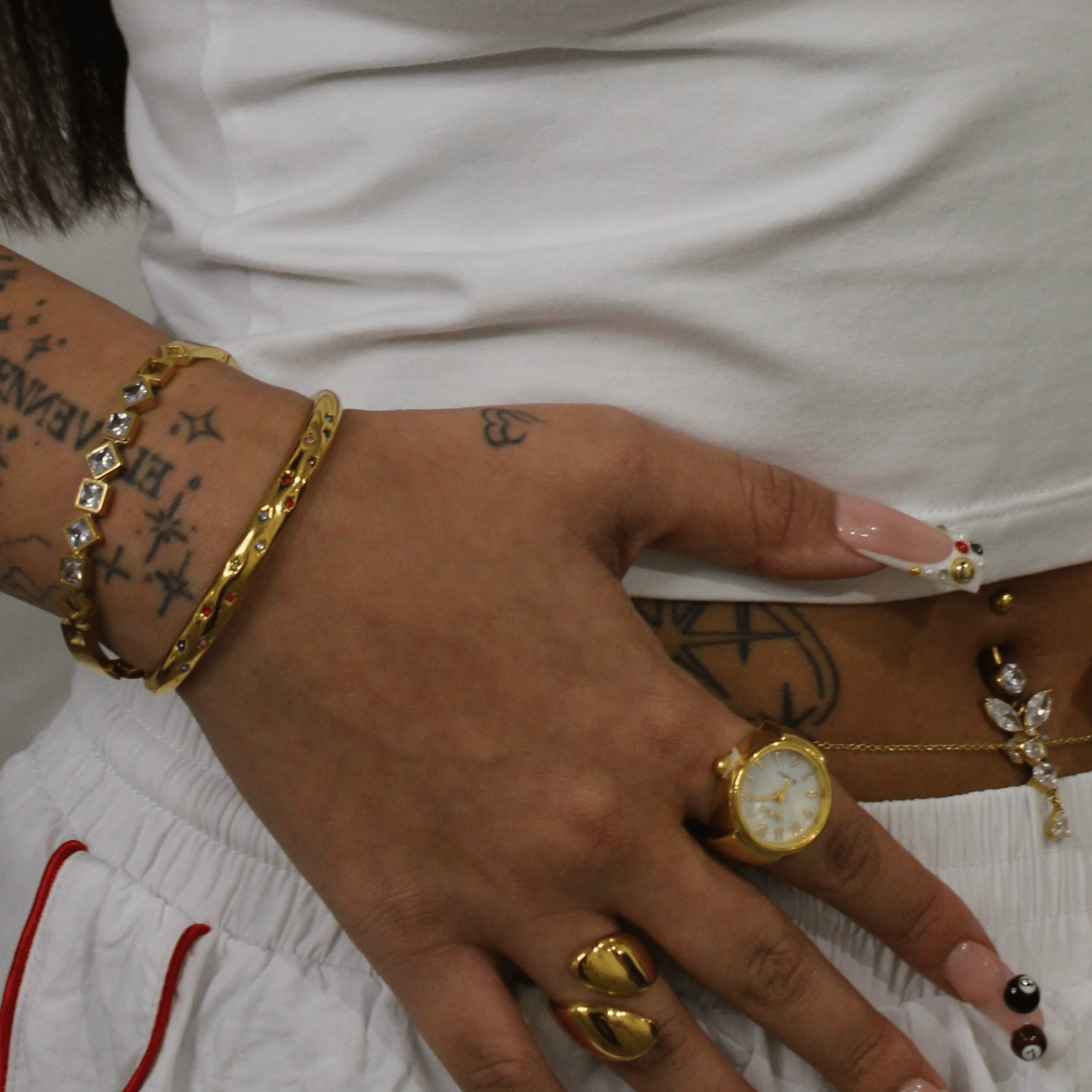 Colourful Selene Star Bangle - ILLUSIVE JEWELS