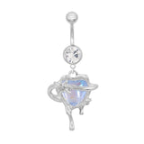 Dripping Galaxy Planet Belly Bar - ILLUSIVE JEWELS