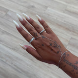 Essence Silver Hand Chain - ILLUSIVE JEWELS