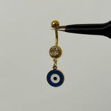 Evil Eye Belly Bar - ILLUSIVE JEWELS