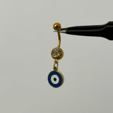 Evil Eye Belly Bar - ILLUSIVE JEWELS