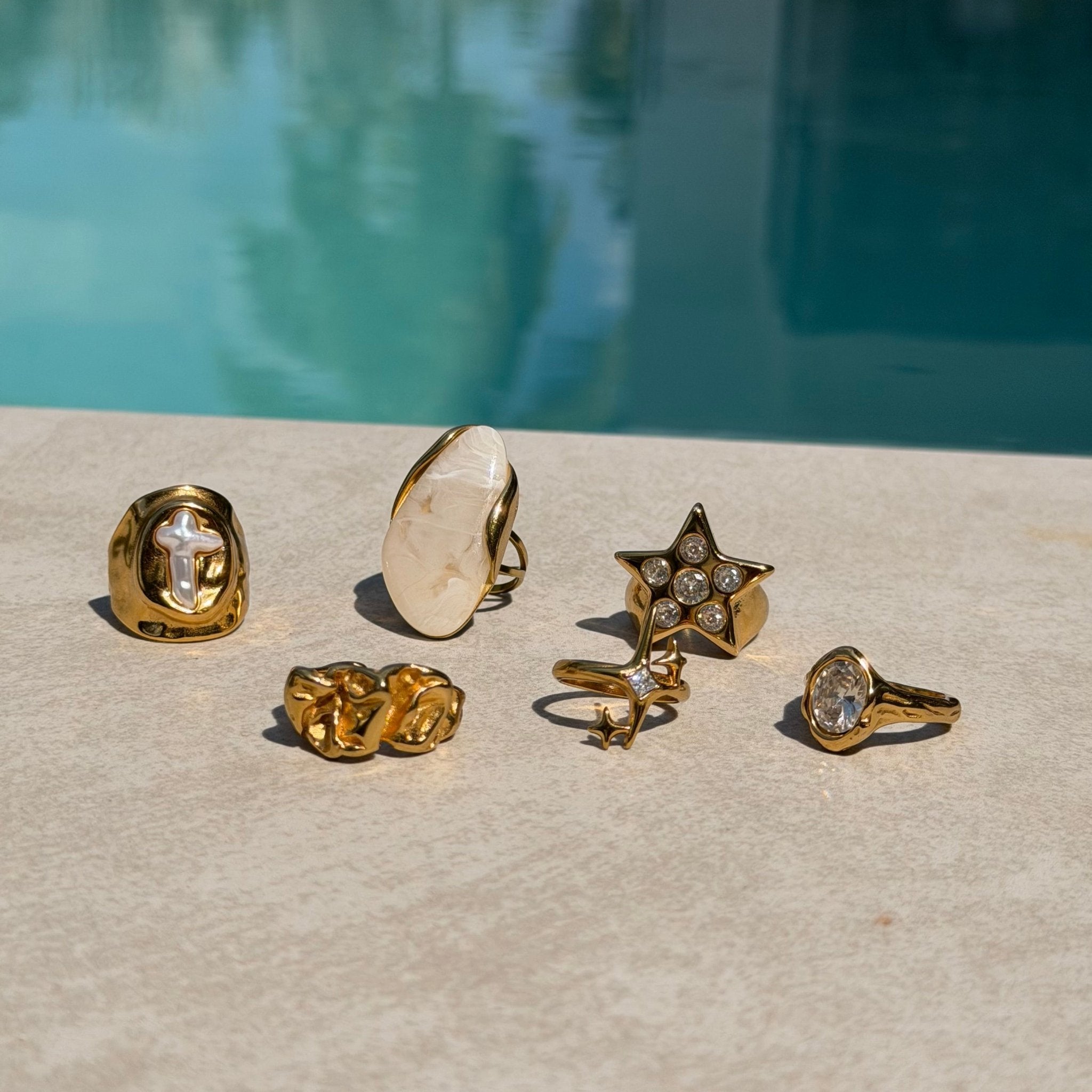 Faith Gold Ring - ILLUSIVE JEWELS