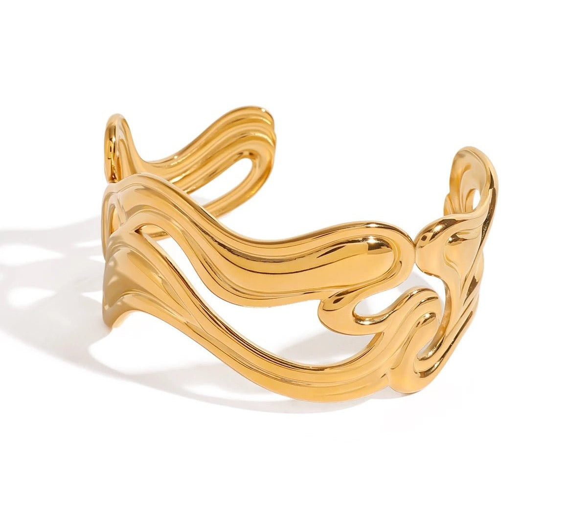 Geometric Chunky Bangle - ILLUSIVE JEWELS