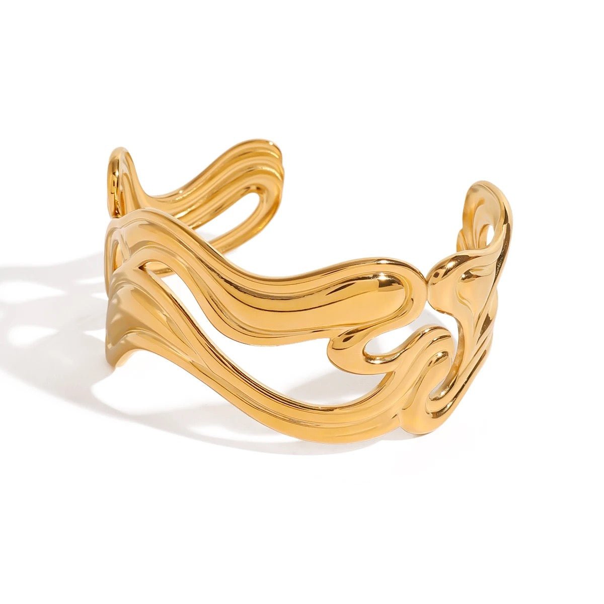 Geometric Chunky Bangle - ILLUSIVE JEWELS