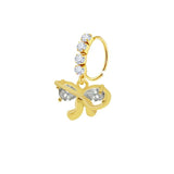 Gold Bow Nose Ring - ILLUSIVE JEWELS