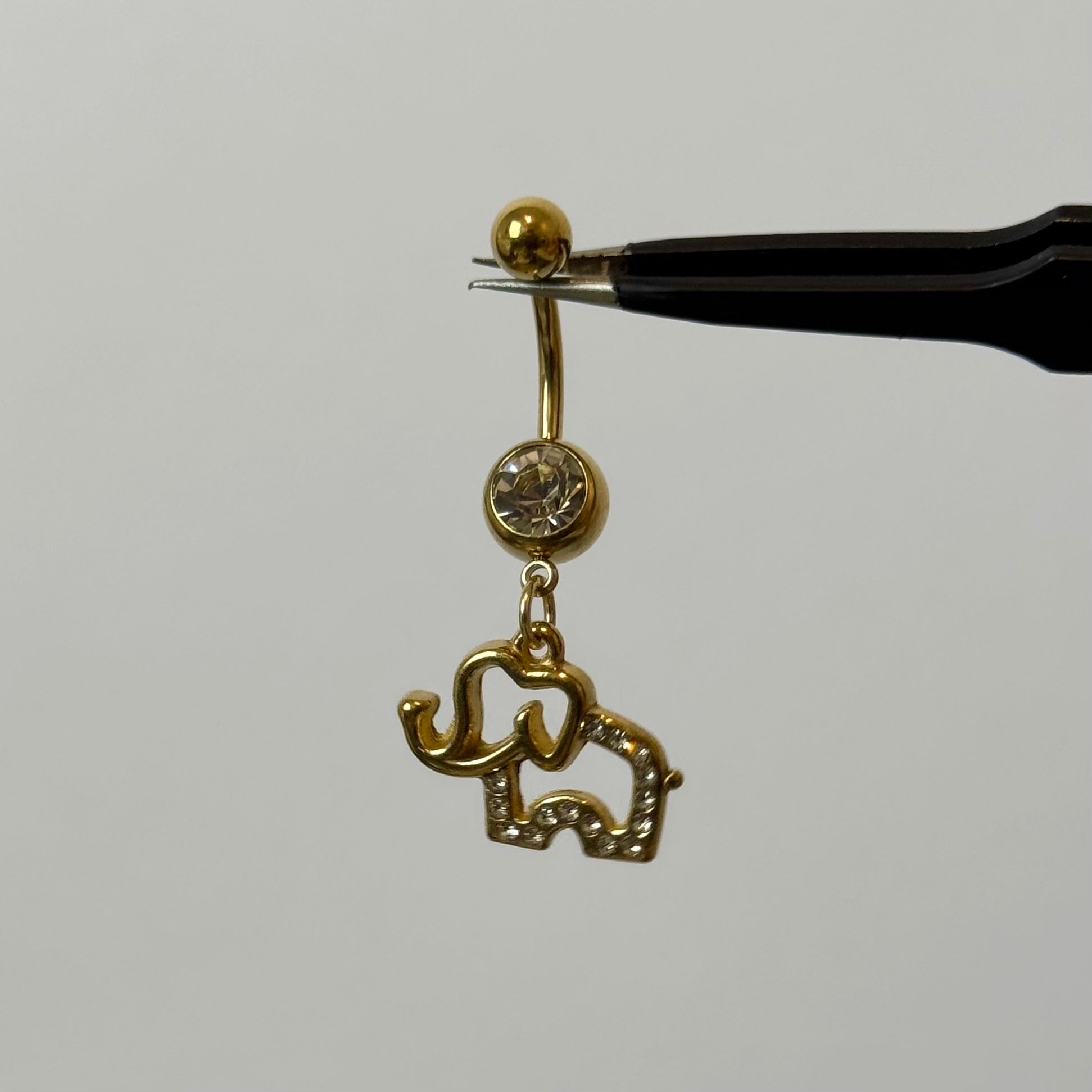 Gold Elephant Belly Bar - ILLUSIVE JEWELS