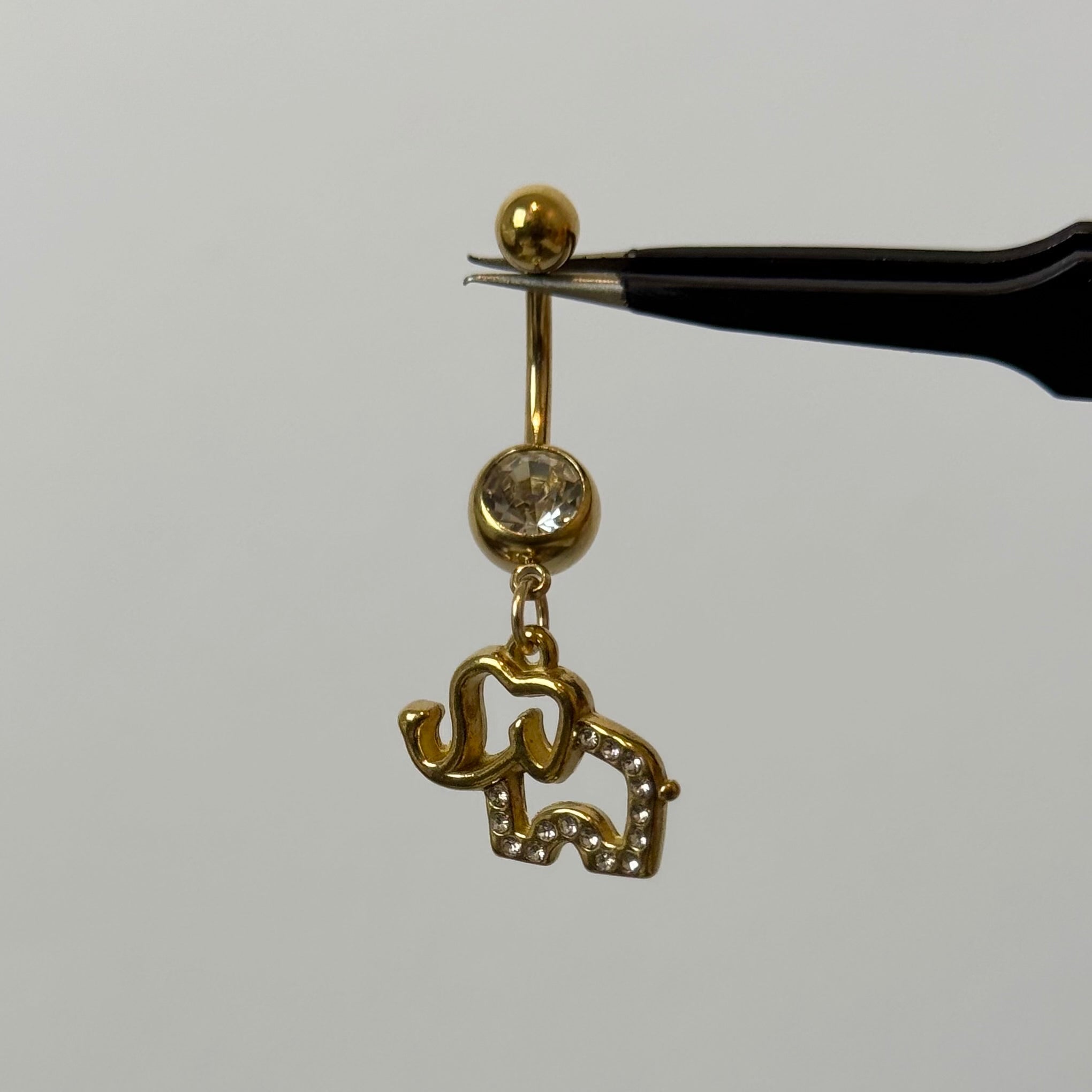 Gold Elephant Belly Bar - ILLUSIVE JEWELS
