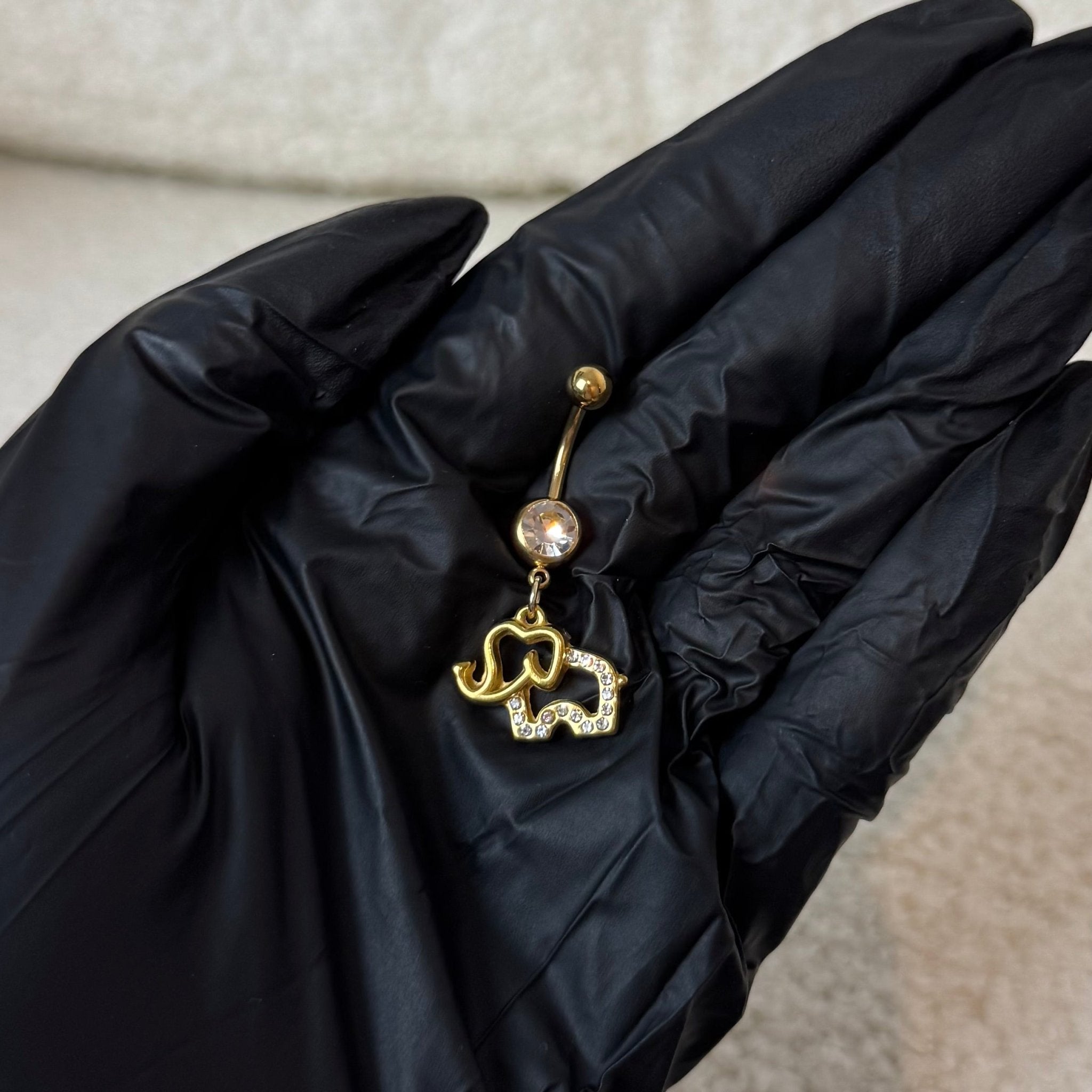 Gold Elephant Belly Bar - ILLUSIVE JEWELS