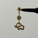 Gold Elephant Belly Bar - ILLUSIVE JEWELS