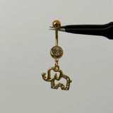 Gold Elephant Belly Bar - ILLUSIVE JEWELS