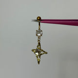 Gold Geometric Belly Bar - ILLUSIVE JEWELS
