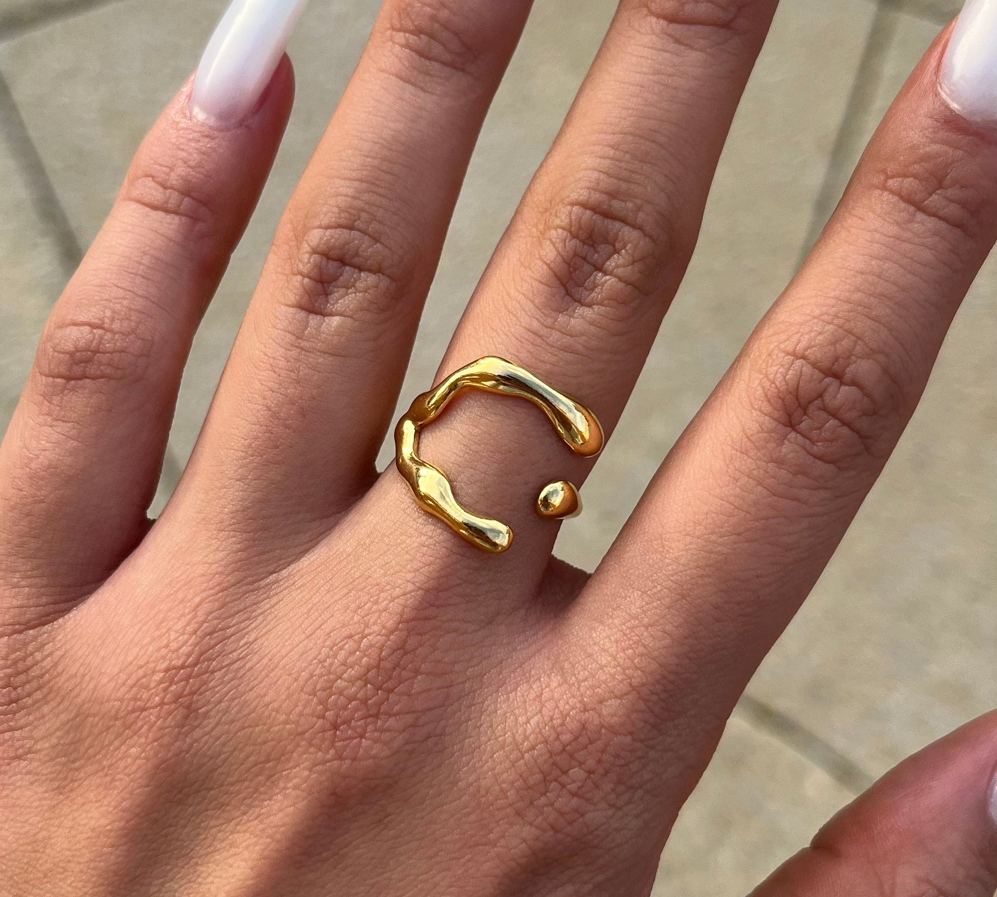 Gold Geometric Ring - ILLUSIVE JEWELS