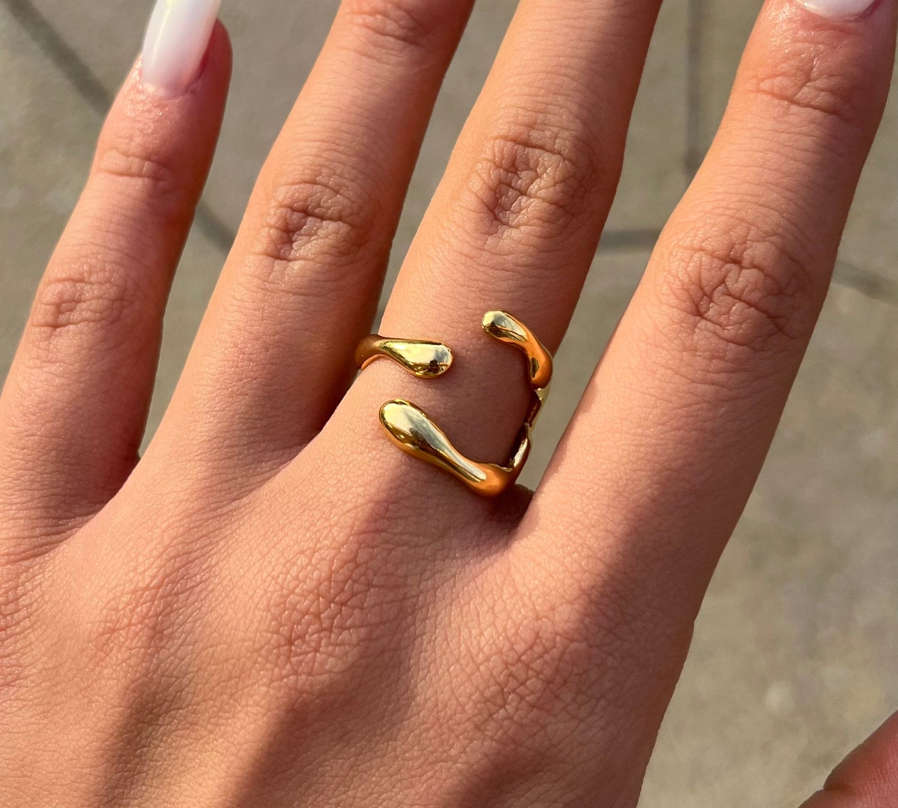 Gold Geometric Ring - ILLUSIVE JEWELS