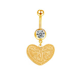 Gold Lady Love Belly Bar - ILLUSIVE JEWELS