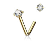 Gold Nose Stud - ILLUSIVE JEWELS