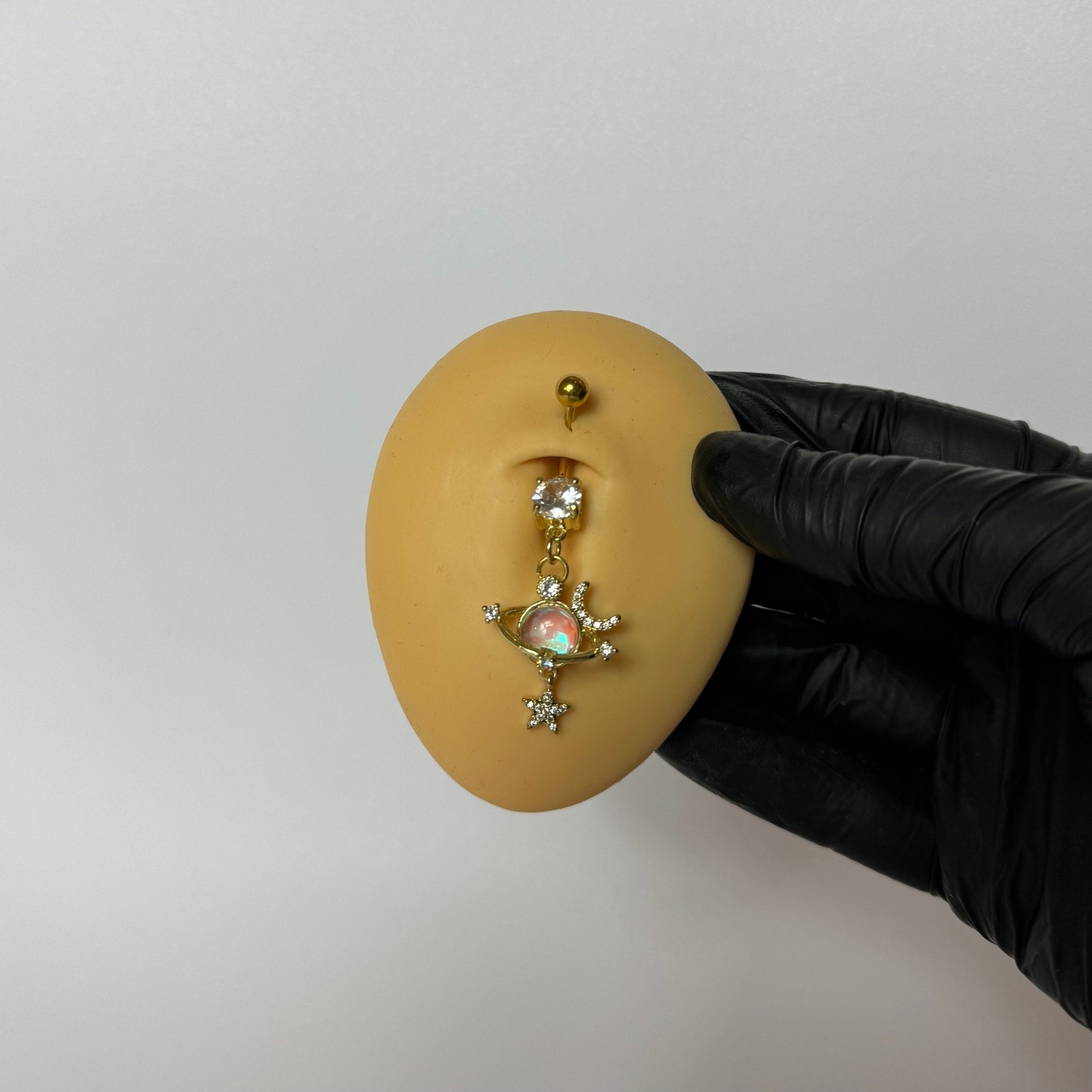 Gold Outta Space Belly Bar - ILLUSIVE JEWELS