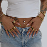 Gold Outta Space Belly Bar - ILLUSIVE JEWELS