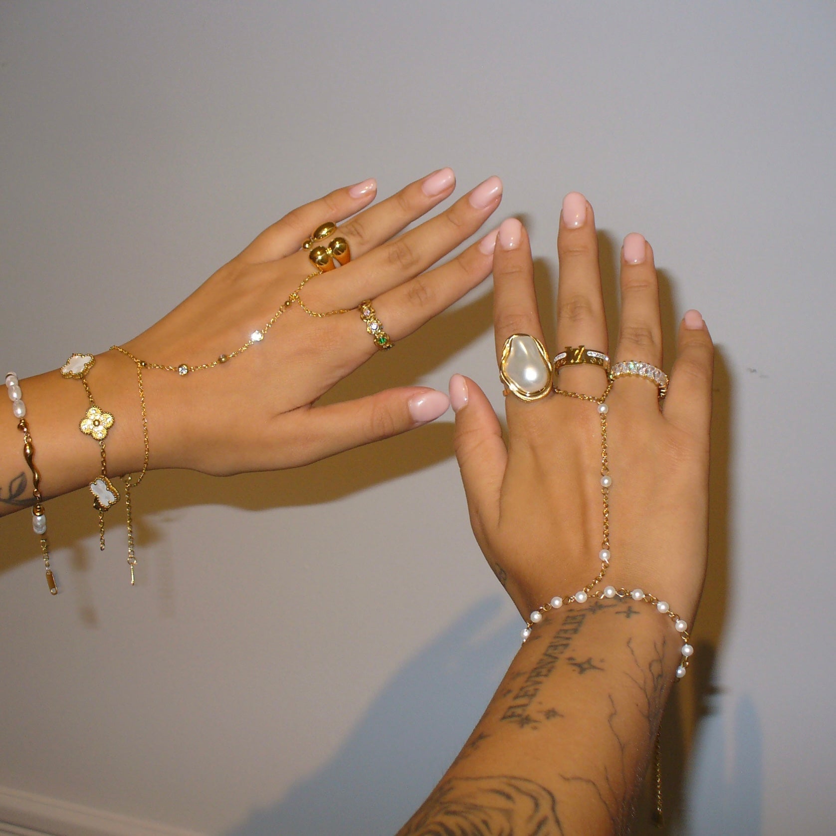 Gold Pearl Ring - ILLUSIVE JEWELS