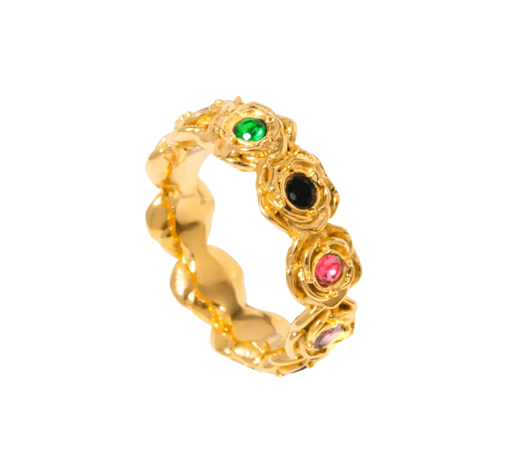 Gold Rainbow Ring - ILLUSIVE JEWELS