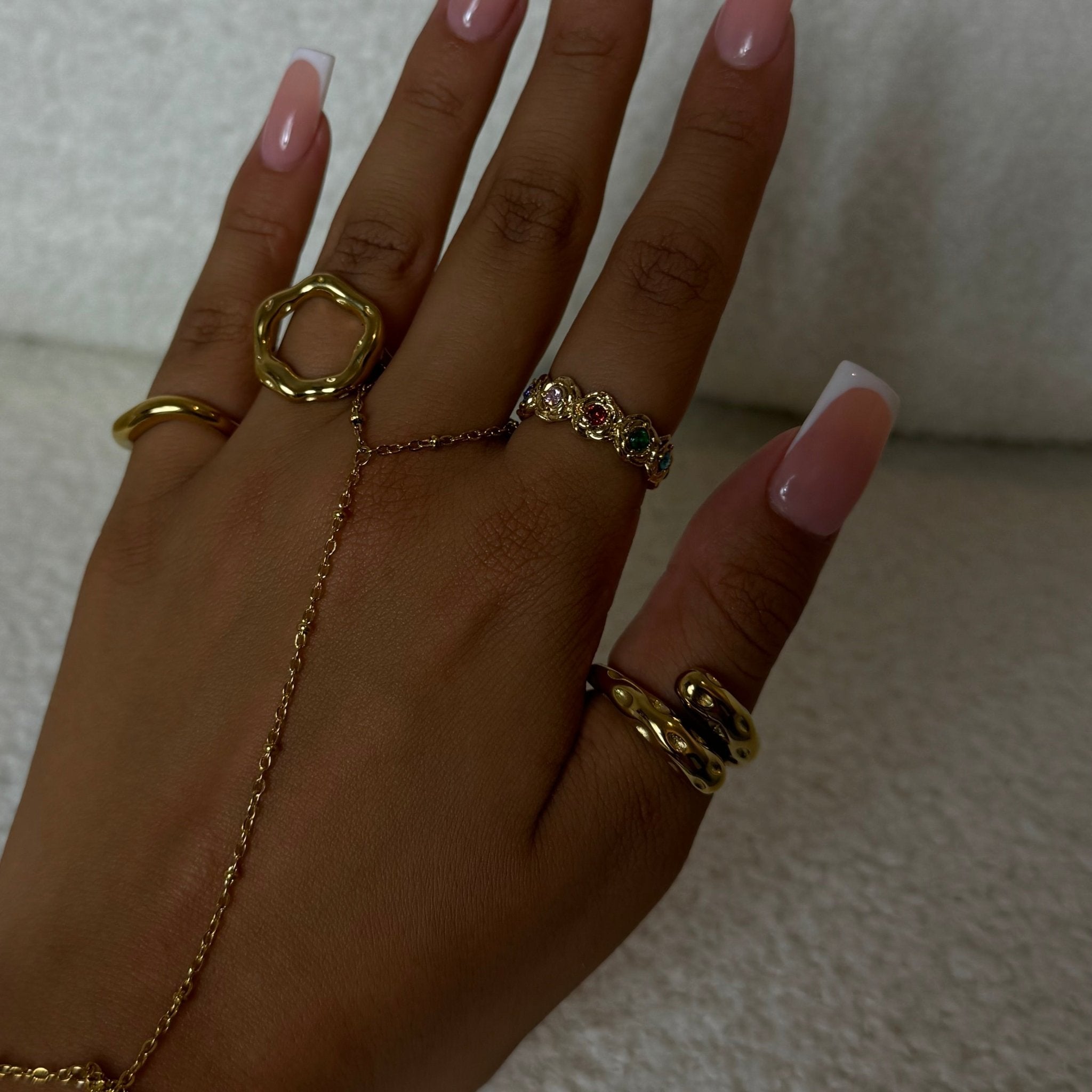 Gold Rainbow Ring - ILLUSIVE JEWELS