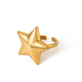 Gold Star Ring - ILLUSIVE JEWELS