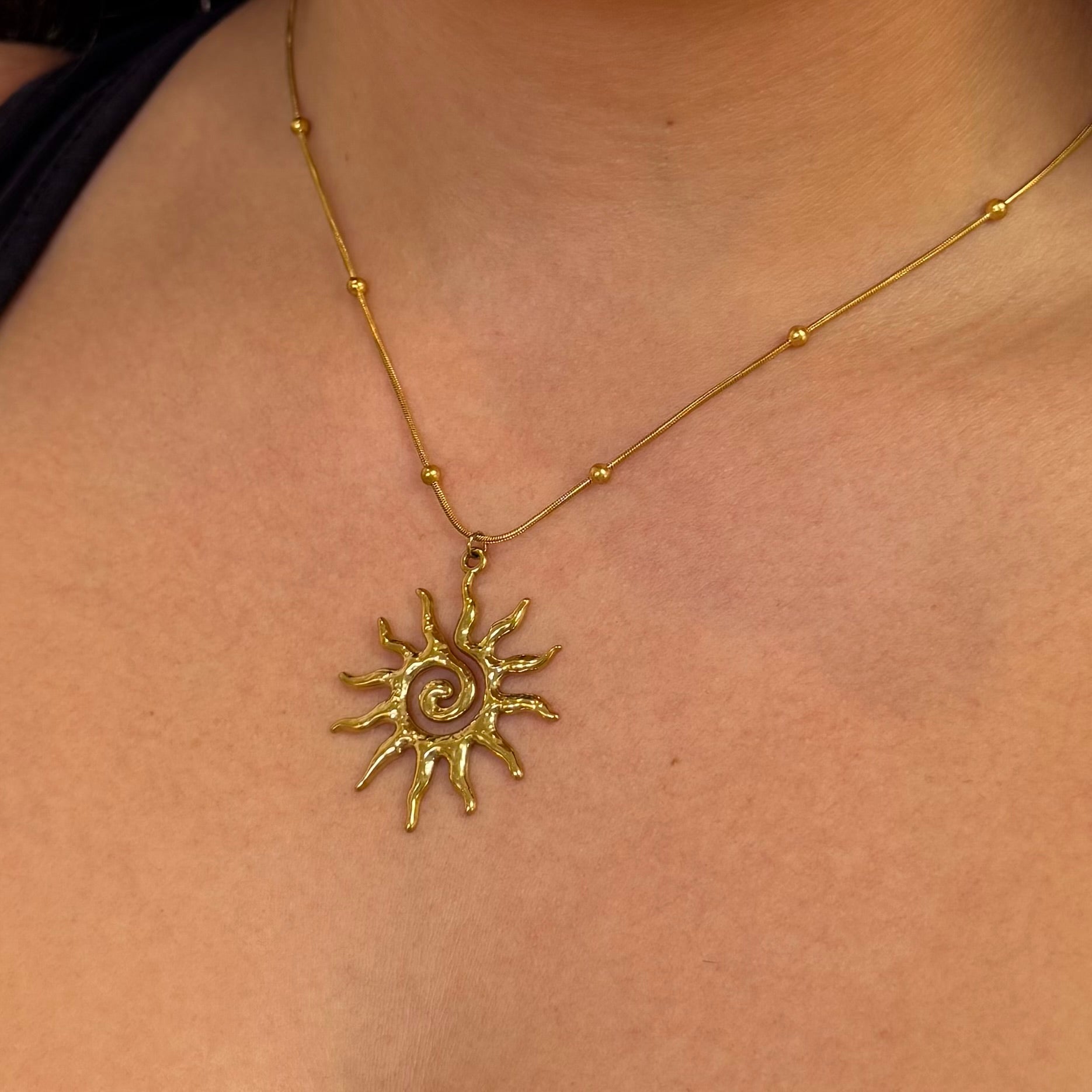 Gold Sunshine Necklace - ILLUSIVE JEWELS