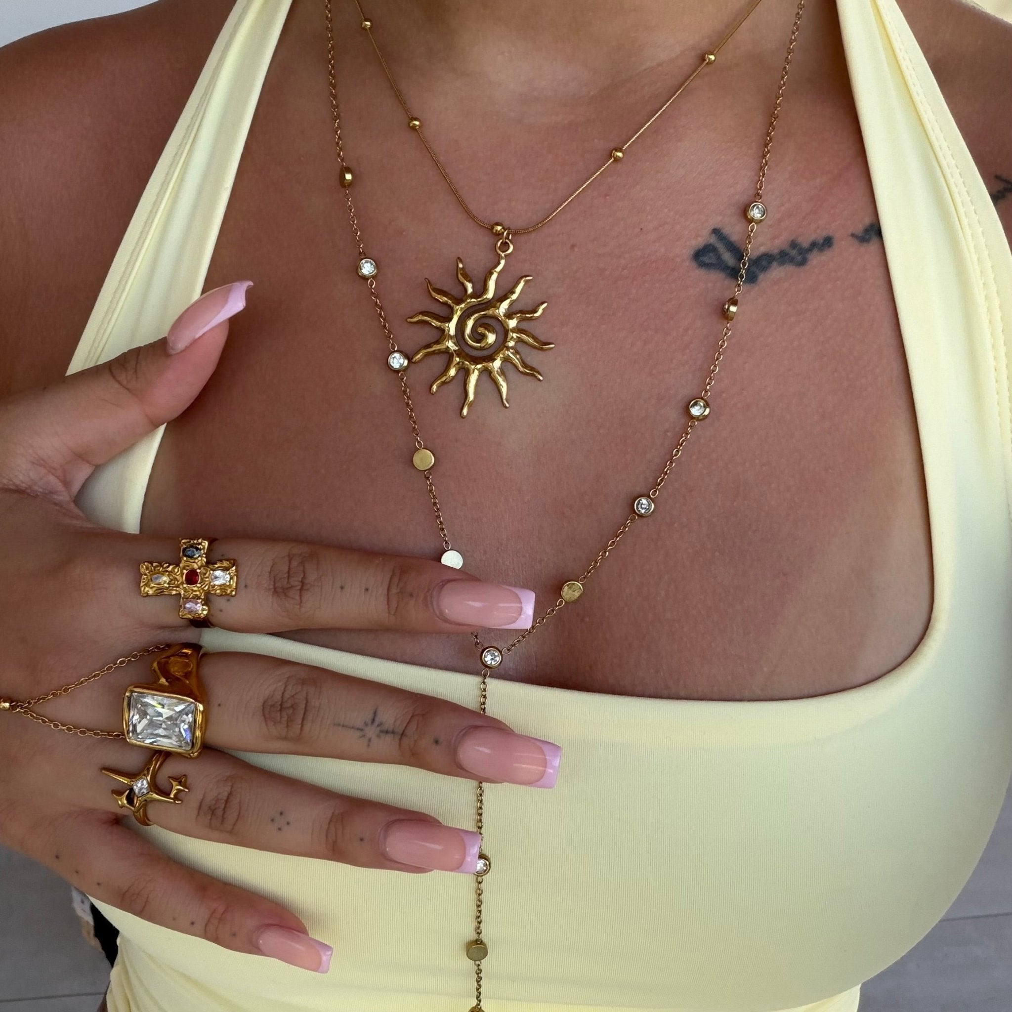 Gold Sunshine Necklace - ILLUSIVE JEWELS