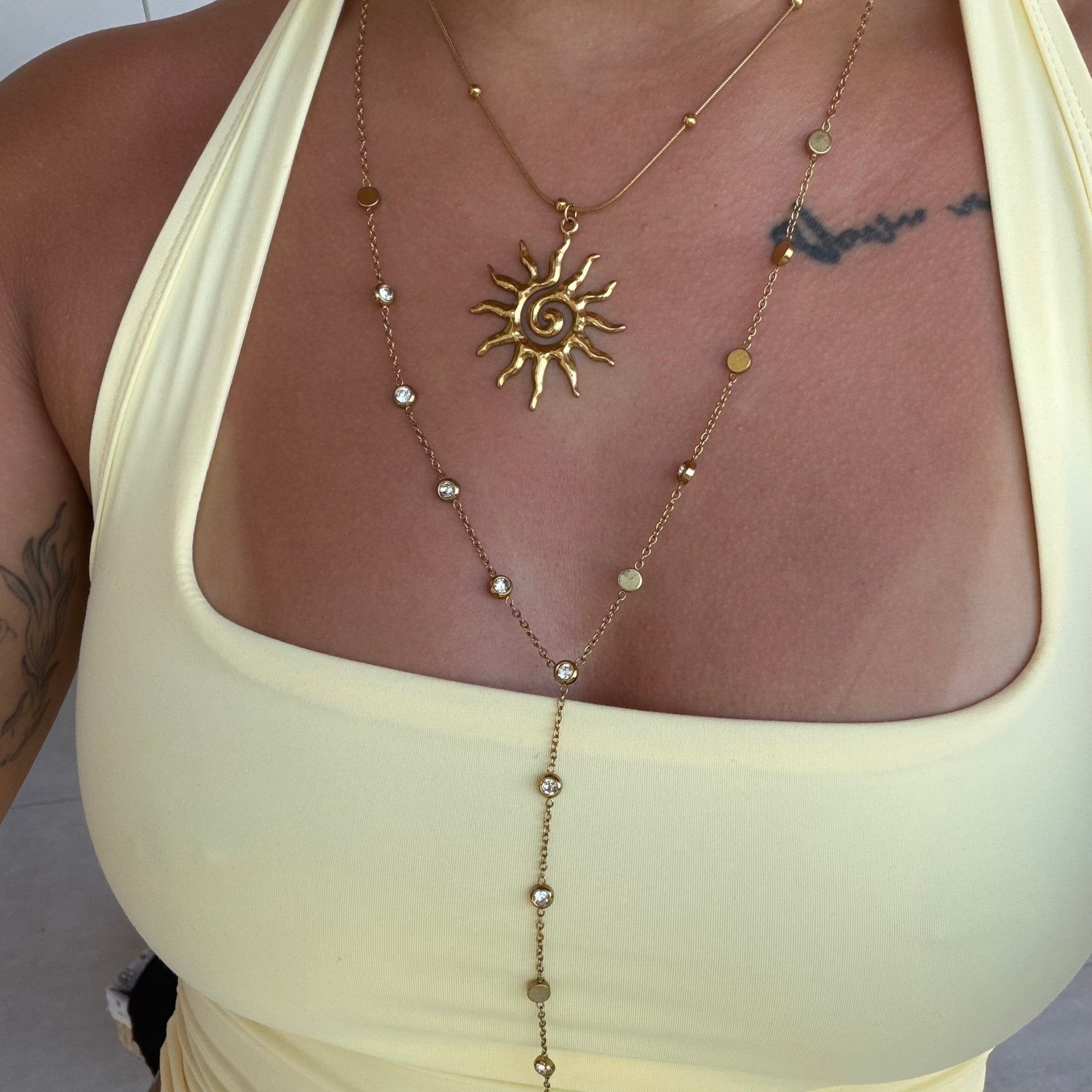 Gold Sunshine Necklace - ILLUSIVE JEWELS