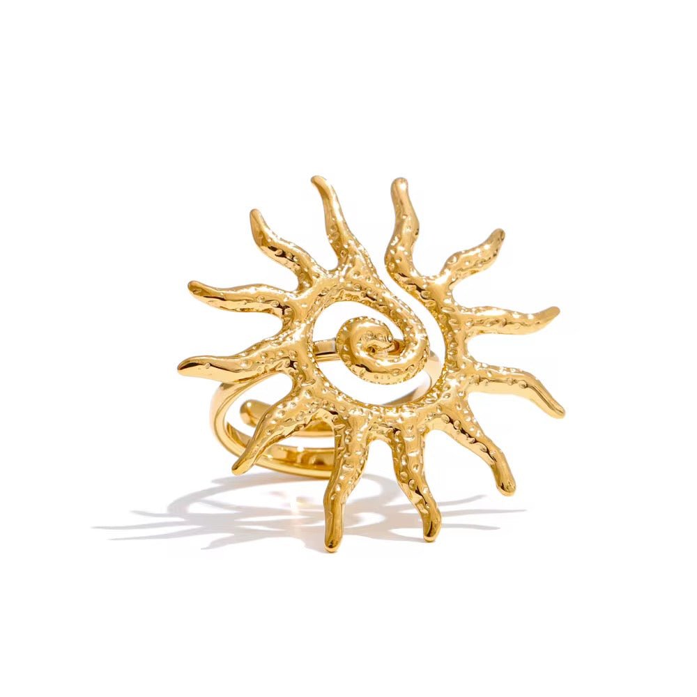 Gold Sunshine Ring - ILLUSIVE JEWELS