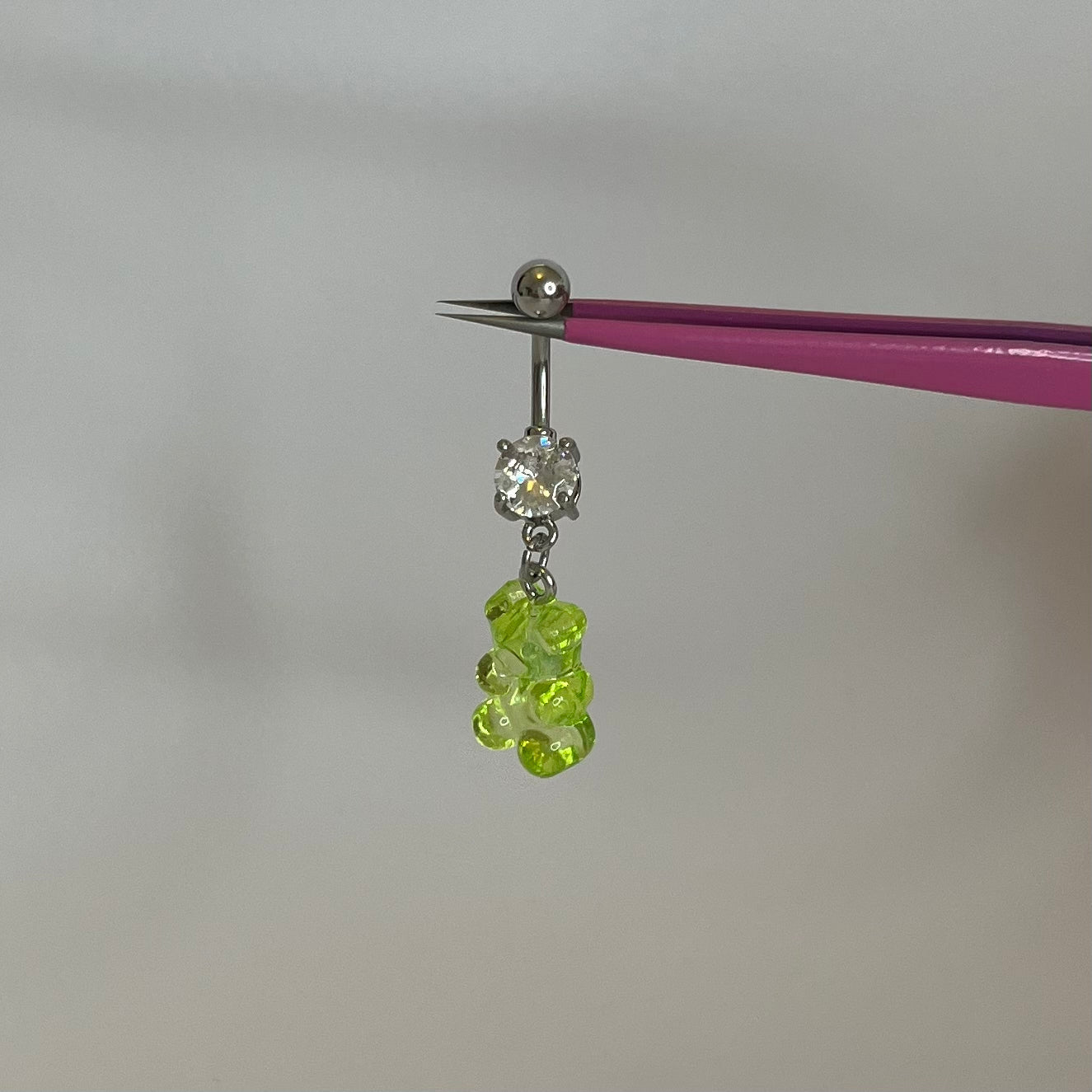 Green Gummy Bear Belly Bar - ILLUSIVE JEWELS