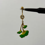 Green Iris Belly Bar - ILLUSIVE JEWELS
