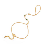 Green Nova Hand Chain - ILLUSIVE JEWELS
