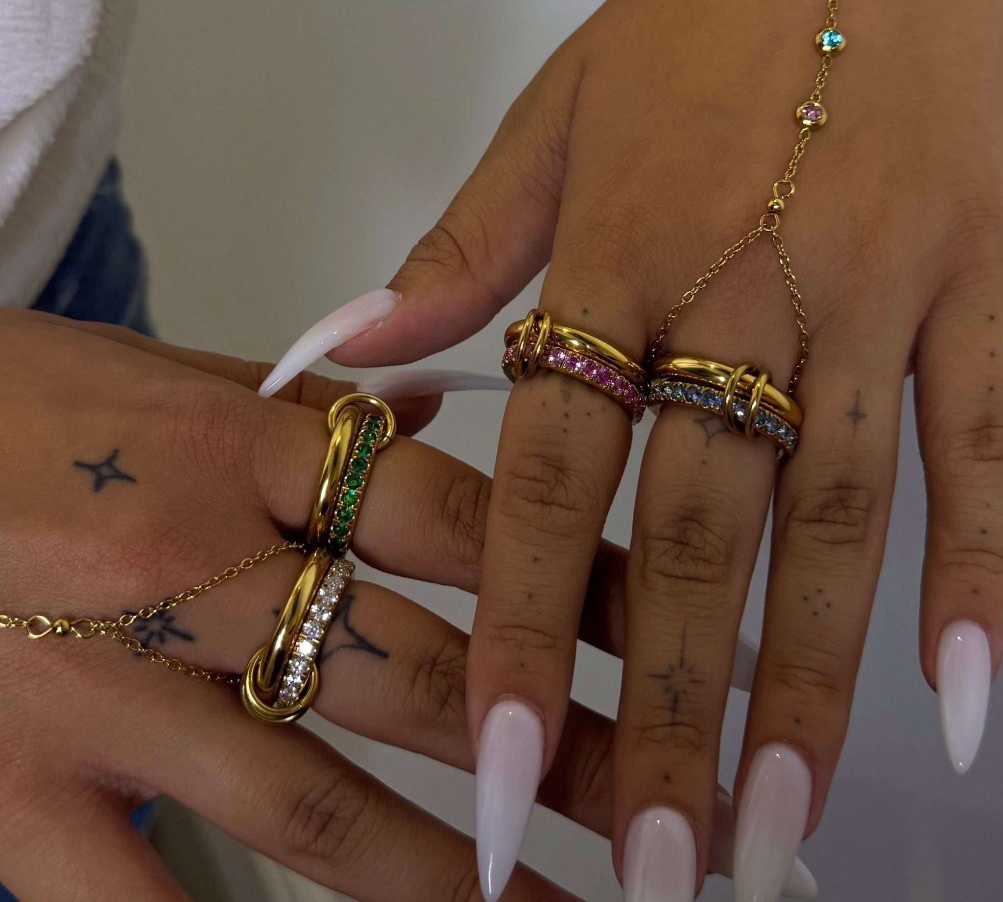 Green Stack It Ring - ILLUSIVE JEWELS