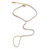Icy Gold Hand Chain - ILLUSIVE JEWELS