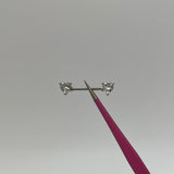 Silver Love Nipple Bars